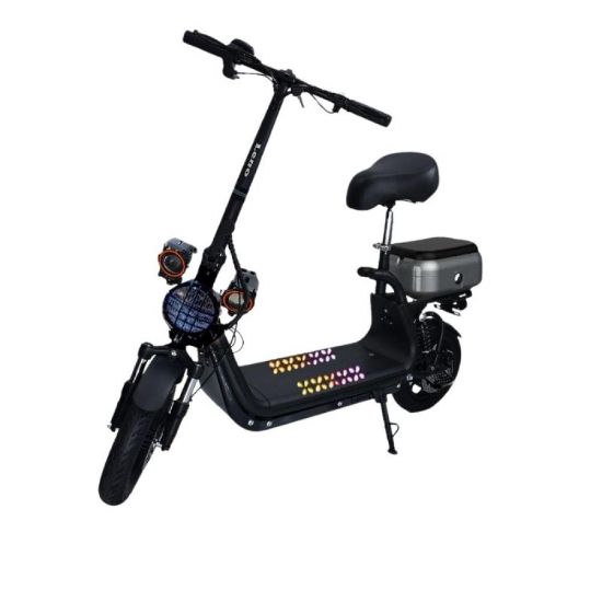 صورة سكوتر كهربائي بكرسي ومواصفات بريميوم مقاس 12 بوصة